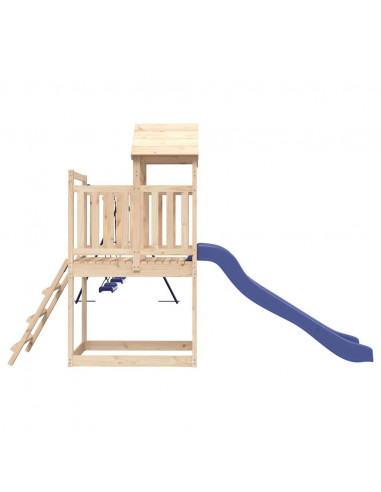 Set da Gioco da Esterno in Legno Massello di Pino