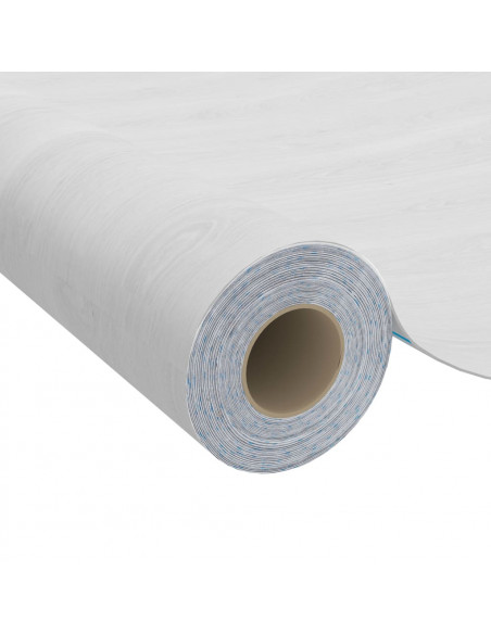 Pellicola Autoadesiva per Mobili Legno Bianco 500x90 cm in PVC
