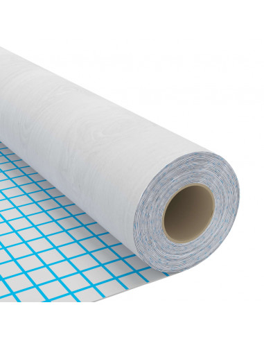 Pellicola Autoadesiva per Mobili Legno Bianco 500x90 cm in PVC