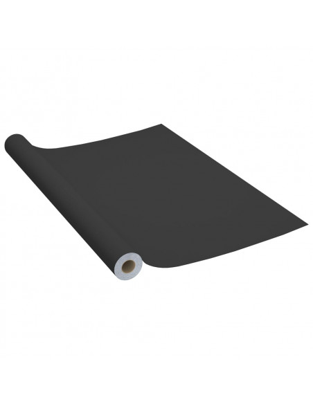 Pellicola Autoadesiva per Mobili Nera 500x90 cm in PVC