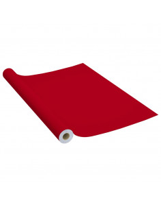 Pellicola Autoadesiva per Mobili Rossa 500x90 cm in PVC 2