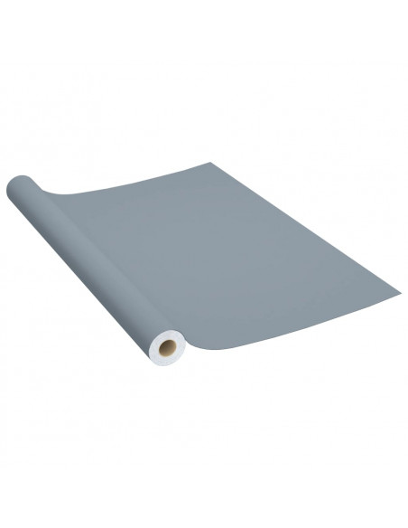 Pellicola Autoadesiva per Mobili Grigia 500x90 cm in PVC