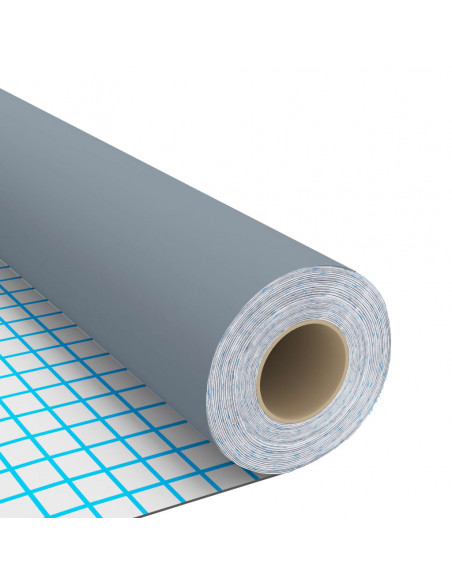 Pellicola Autoadesiva per Mobili Grigia 500x90 cm in PVC