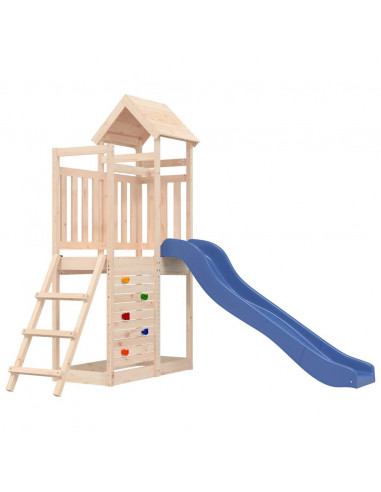 Set da Gioco da Esterno in Legno Massello di Pino