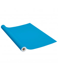 Pellicola Autoadesiva per Mobili Azzurra 500x90 cm in PVC 2