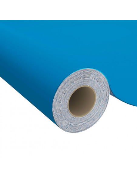 Pellicola Autoadesiva per Mobili Azzurra 500x90 cm in PVC