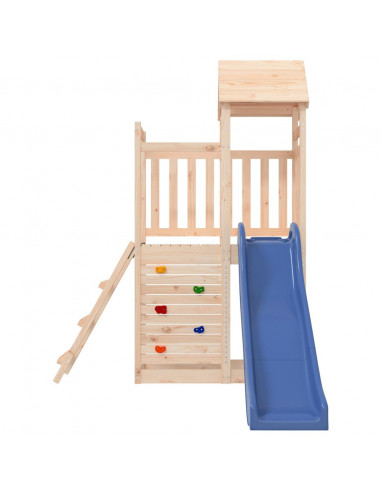 Set da Gioco da Esterno in Legno Massello di Pino