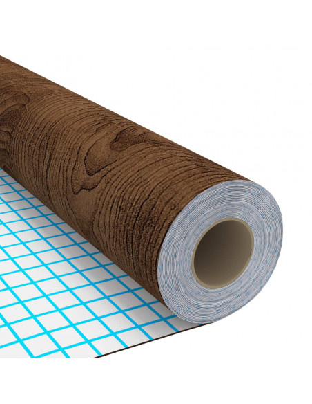 Pellicole Autoadesive per Porte 4 pz Rovere Scuro 210x90 cm PVC