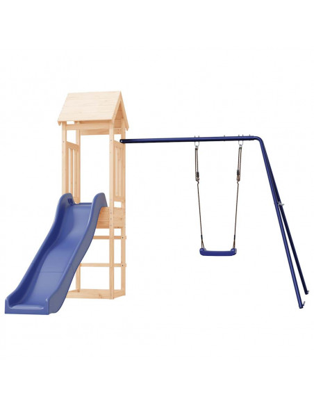 Set da Gioco da Esterno in Legno Massello di Pino