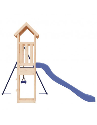 Set da Gioco da Esterno in Legno Massello di Pino