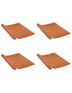 Pellicole Autoadesive Mobili 2 pz Rovere Chiaro 500x90 cm PVC 2