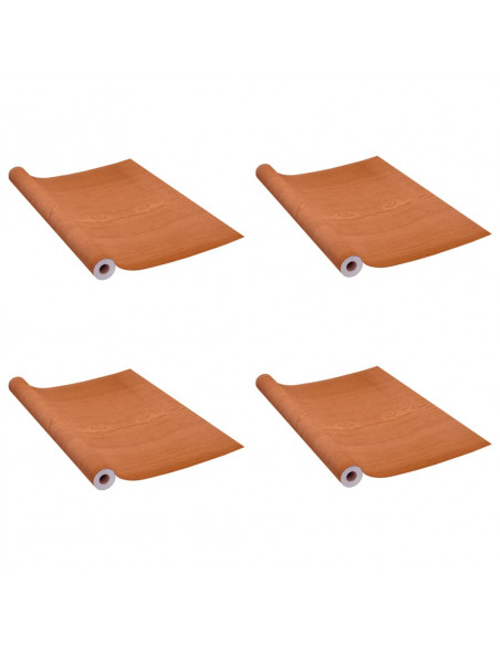 Pellicole Autoadesive Mobili 2 pz Rovere Chiaro 500x90 cm PVC
