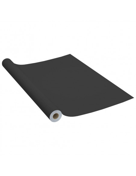 Pellicole Autoadesive per Mobili 2 pz Nere 500x90 cm in PVC