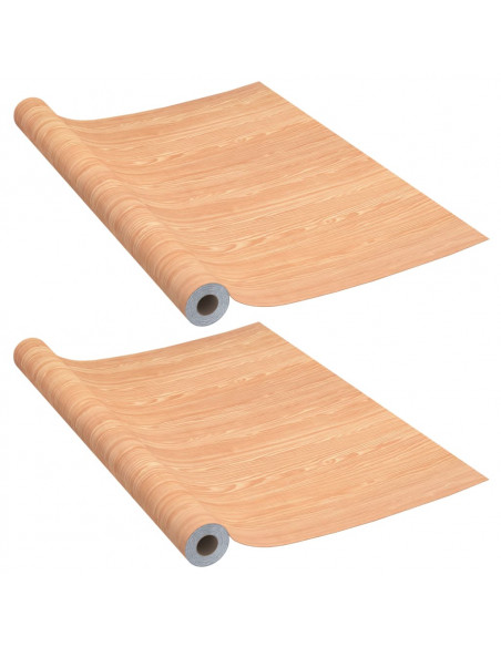 Pellicole Autoadesive per Porte 2 pz Ahorn 210x90cm PVC