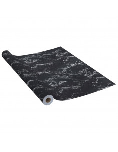 Pellicola Autoadesiva per Mobili Nero Pietra 500x90 cm in PVC 2