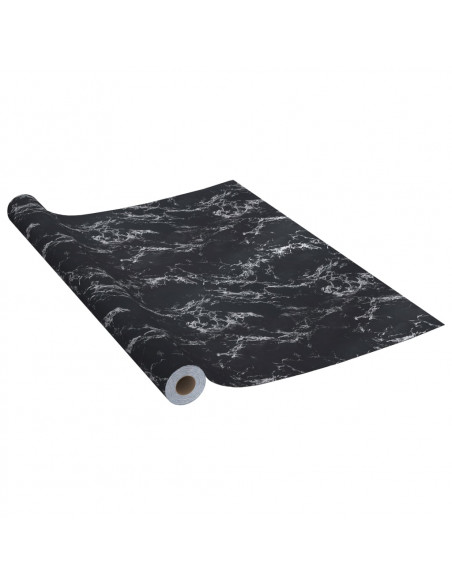 Pellicola Autoadesiva per Mobili Nero Pietra 500x90 cm in PVC