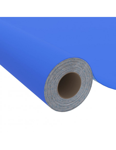 Pellicola Autoadesiva per Mobili Blu Lucido 500x90 cm in PVC