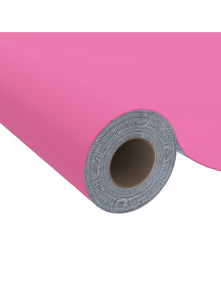 Pellicola Autoadesiva per Mobili Rosa Lucido 500x90 cm in PVC