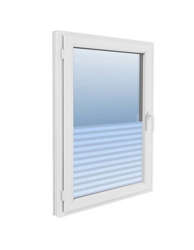 Pellicola per Finestra Design Smerigliato Strisce 0,9x20 m PVC