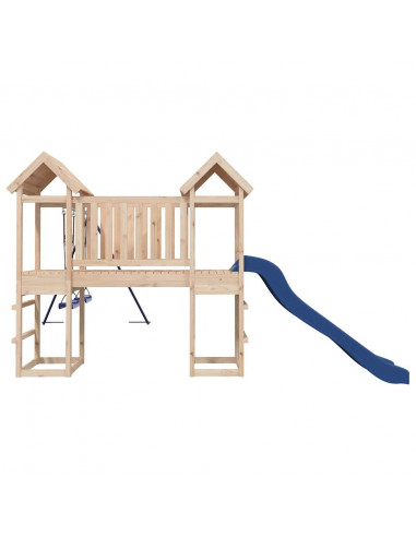 Set da Gioco da Esterno in Legno Massello di Pino
