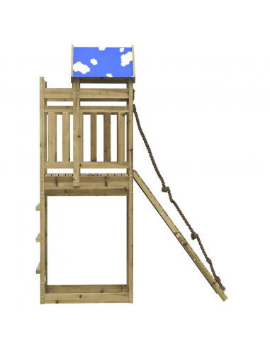 Set da Gioco da Esterno in Legno di Pino Impregnato