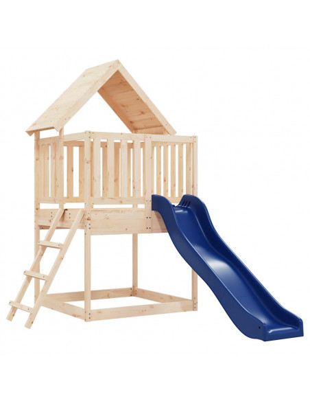 Set da Gioco da Esterno in Legno Massello di Pino