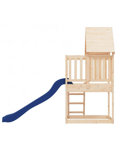 Set da Gioco da Esterno in Legno Massello di Pino