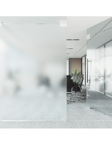Pellicola Statica Smerigliata Grigio Trasparente 90x2000 cm PVC