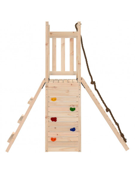 Set da Gioco da Esterno in Legno Massello di Pino