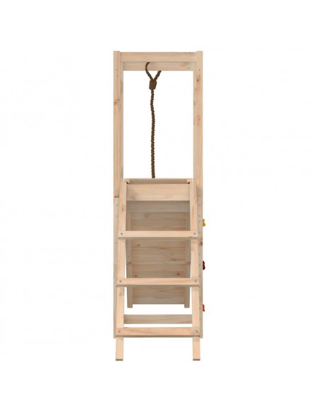 Set da Gioco da Esterno in Legno Massello di Pino