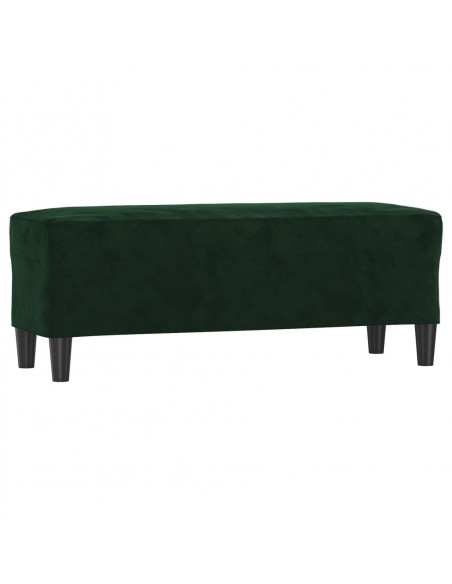 Panca Verde Scuro 100x35x41 cm in Velluto