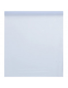 Pellicola Statica Smerigliata Bianco Trasparente 90x2000 cm PVC 2
