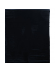 Pellicola Vetri Statica Smerigliata Nera 45x1000 cm PVC 2