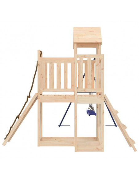 Set da Gioco da Esterno in Legno Massello di Pino