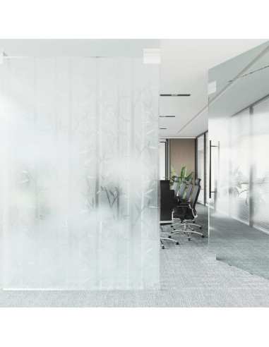 Pellicola per Finestra Smerigliata Motivo Bambù 45x500 cm PVC