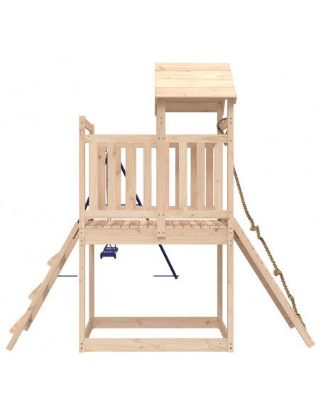 Set da Gioco da Esterno in Legno Massello di Pino