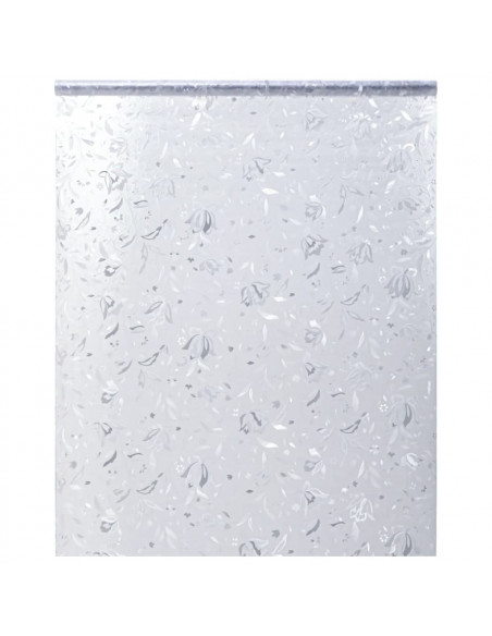 Pellicola per Finestra Smerigliata Motivo Fiori 90x500 cm PVC