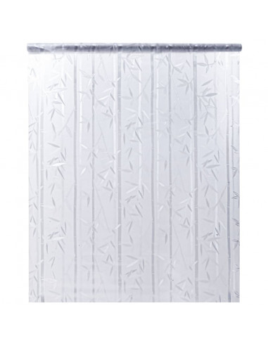 Pellicola per Finestra Smerigliata Motivo Bambù 90x500 cm PVC