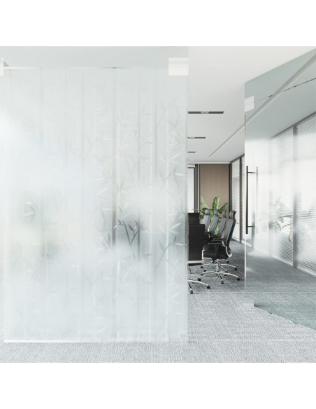 Pellicola per Finestra Smerigliata Motivo Bambù 90x500 cm PVC