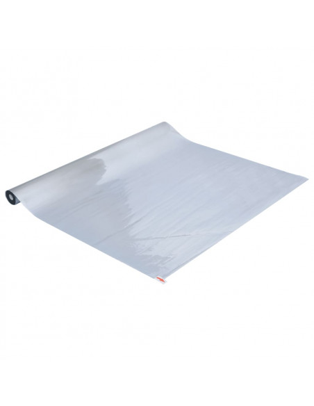 Pellicola Solare Statica Riflettente Argento 60x2000 cm PVC