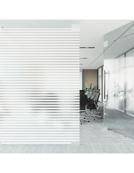 Pellicola per Finestra Smerigliata Motivo a Righe 60x500 cm PVC