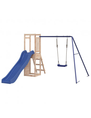 Set da Gioco da Esterno in Legno Massello di Pino