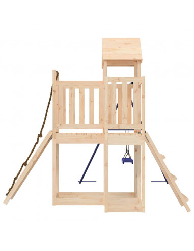 Set da Gioco da Esterno in Legno Massello di Pino