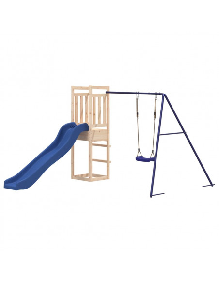 Set da Gioco da Esterno in Legno Massello di Pino
