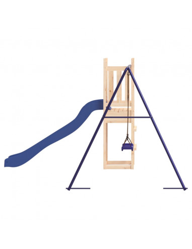 Set da Gioco da Esterno in Legno Massello di Pino