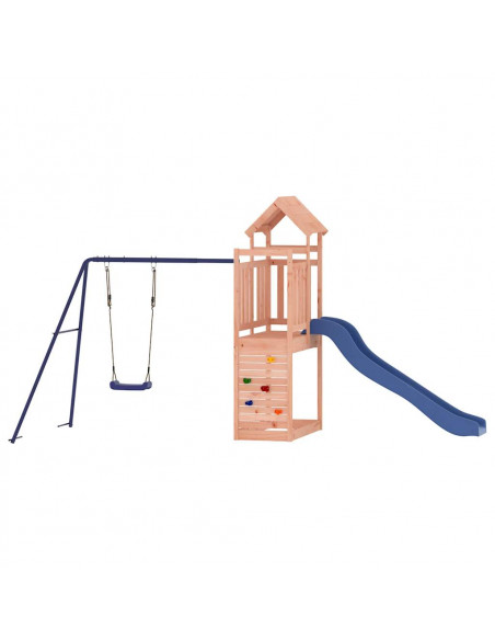 Set da Gioco da Esterno in Legno Massello di Douglas