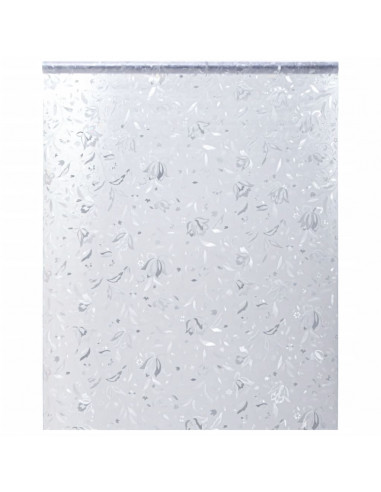 Pellicola per Finestra Smerigliata Motivo Fiori 60x500 cm PVC