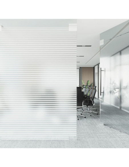 Pellicole per Finestre Design Smerigliato a Strisce in PVC