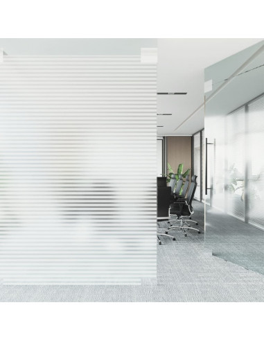 Pellicole per Finestre Design Smerigliato a Strisce in PVC