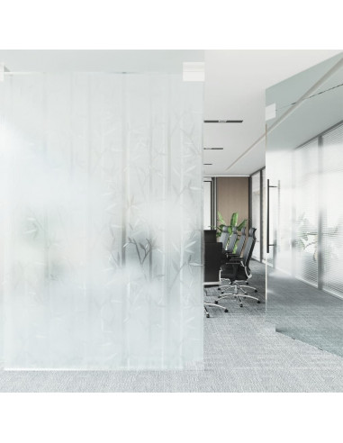 Pellicole per Finestre Smerigliate 4pz Motivo Bambù in PVC